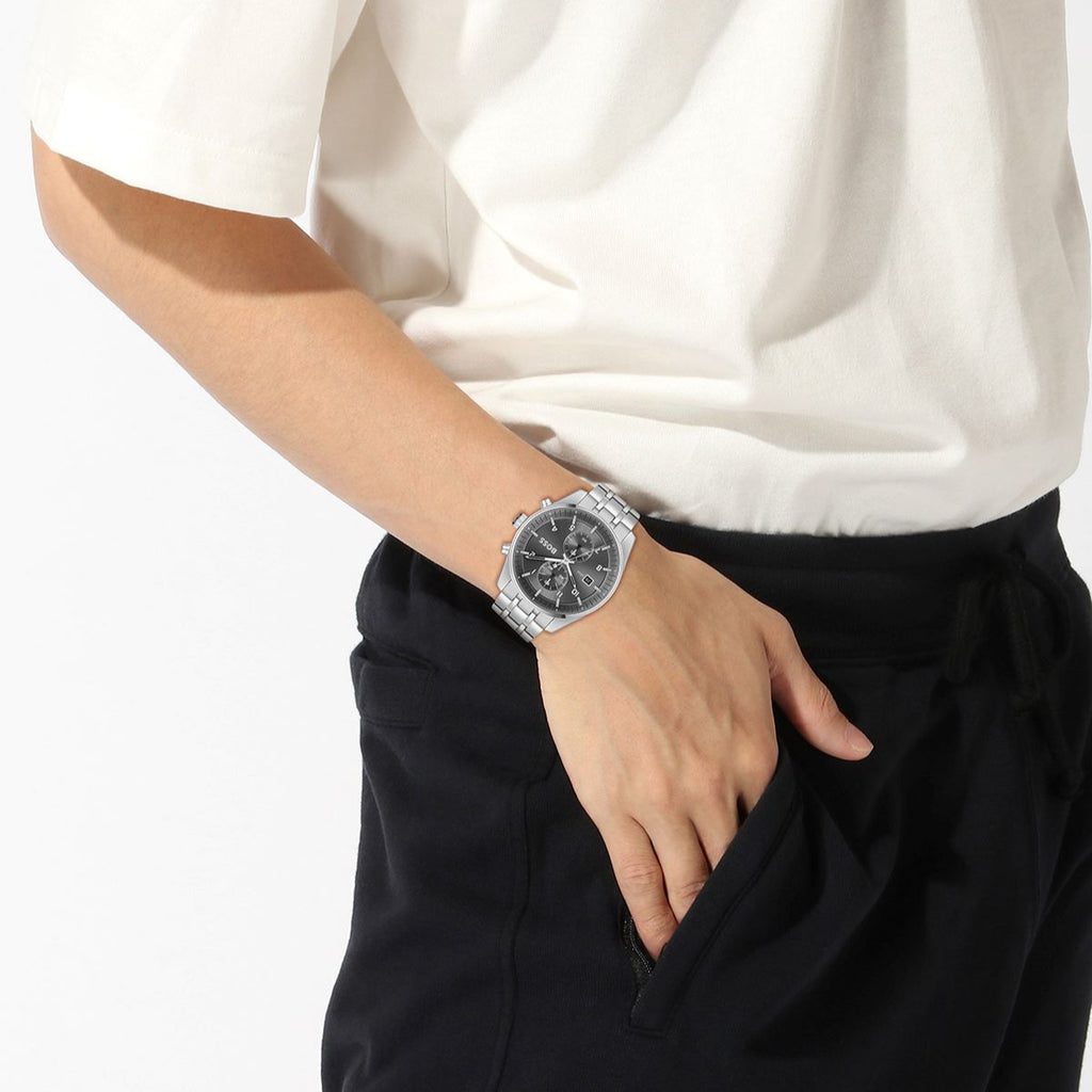 שעון יד לגבר  Hugo Boss מקולקציית Skytr דגם 1514151
