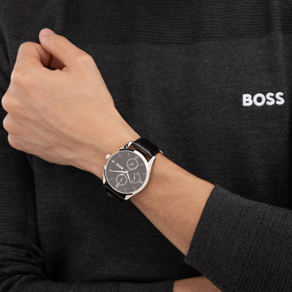 שעון יד לגבר Hugo Boss מקולקציית  -
Principle דגם  1514272  - תכשיטי חביב 